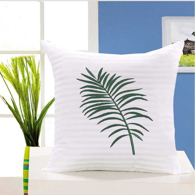 Machine embroidery palm leaf  etsy Machine embroidery palm leaf  etsy