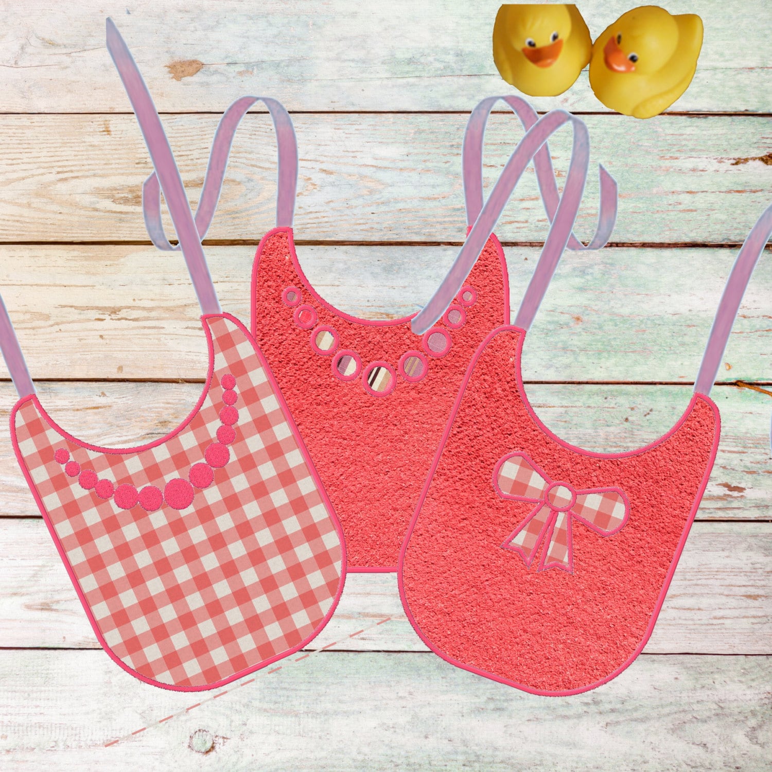 Machine embroidery designs baby bibs for girls with bow and Etsy