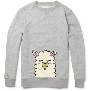 Applique Llama alpaca head machine embroidery designs