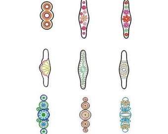 ITH machine embroidery designs Bracelets