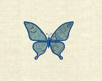 Applique butterfly Machine embroidery