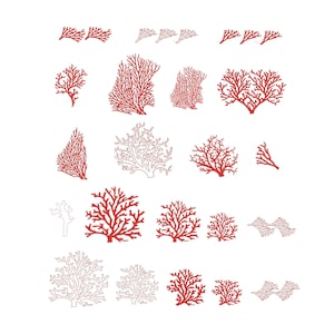 Coral reef set of 22 designs + gift! Machine embroidery design