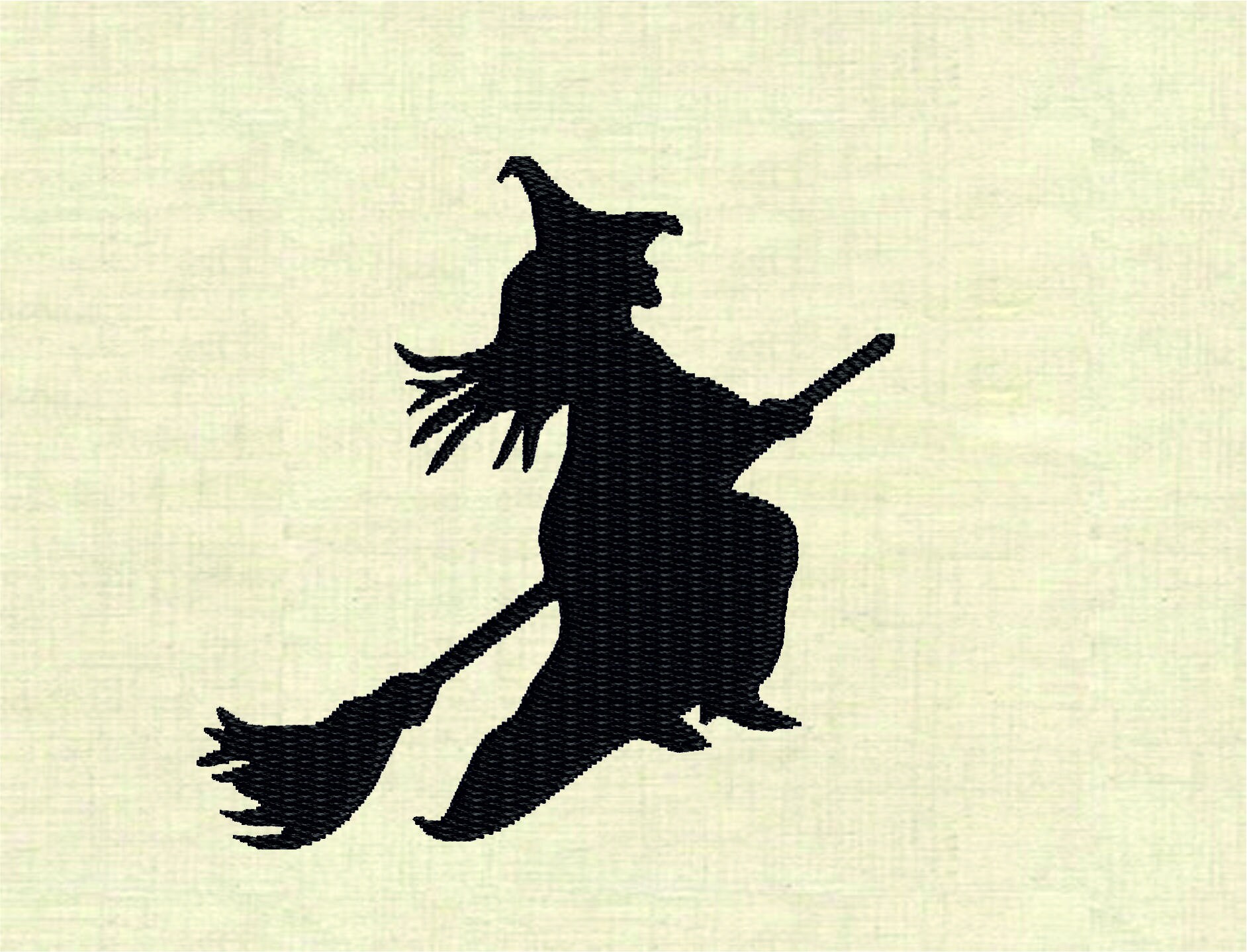 Machine embroidery designs flying witch silhouette halloween  etsy
