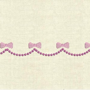 Border with bows Machine embroidery designs