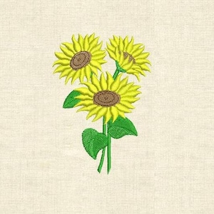 Sunflowers Machine embroidery designs flowers