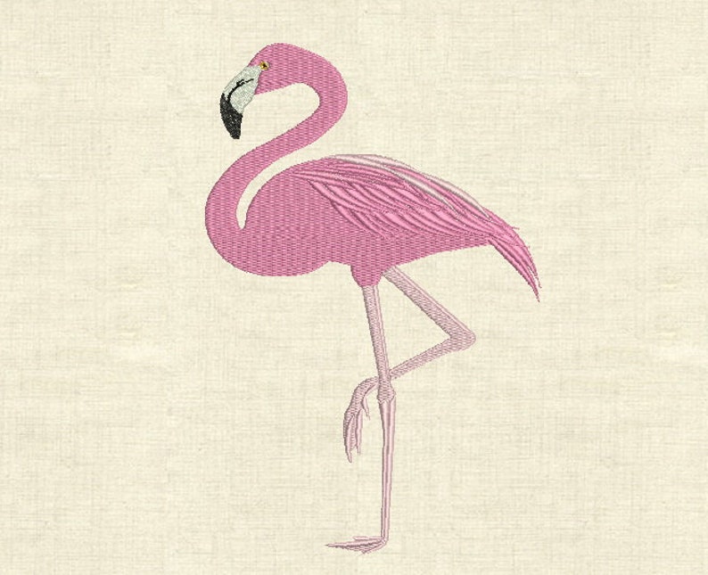 Machine Embroidery Designs Flamingo Birds Etsy UK