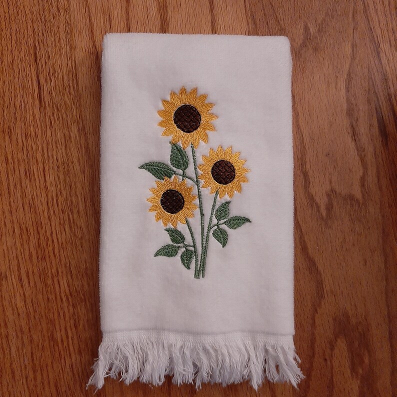 Machine Embroidery Designs Sunflowers Bouquet Etsy