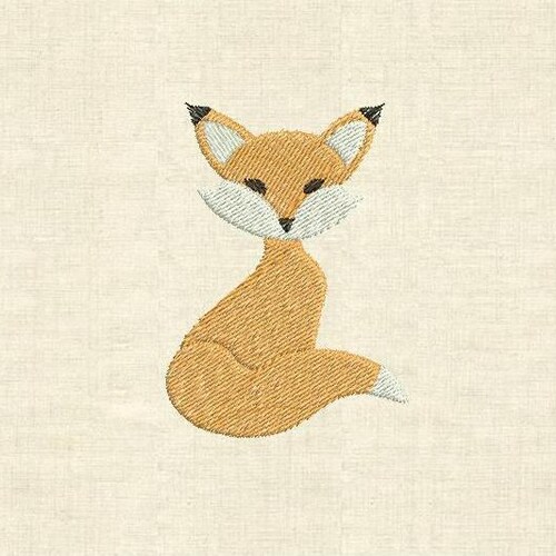 Fox  machine embroidery design