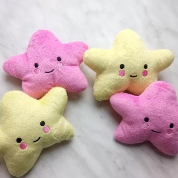 ITH machine embroidery designs cat toys stars