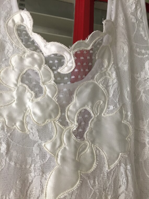 Nightdress slip dress white long