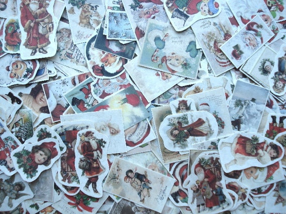 Lot Mixed Media Art Supplies Scrap Sticker Altered Art Collage Chipboard  Journal