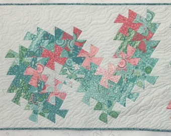 Swirlpool Quilt Pattern - Table Runner - Digital Download