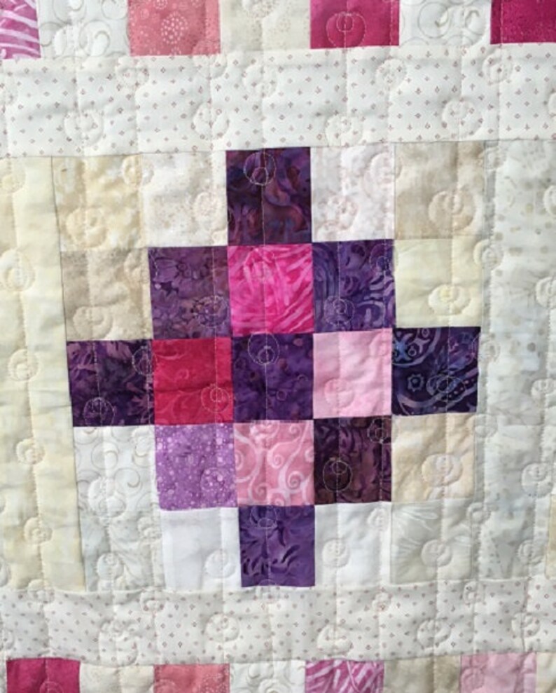 Beaded Curtain Pattern, Lap Quilt, Modern Quilt, Patchwork, Quilt Instructions, Sofa Quilt