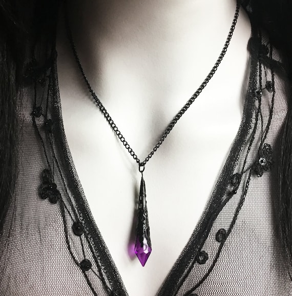 UK New Long Pendant Necklaces For Women Gothic Necklace Rubber Jewelry  Desig