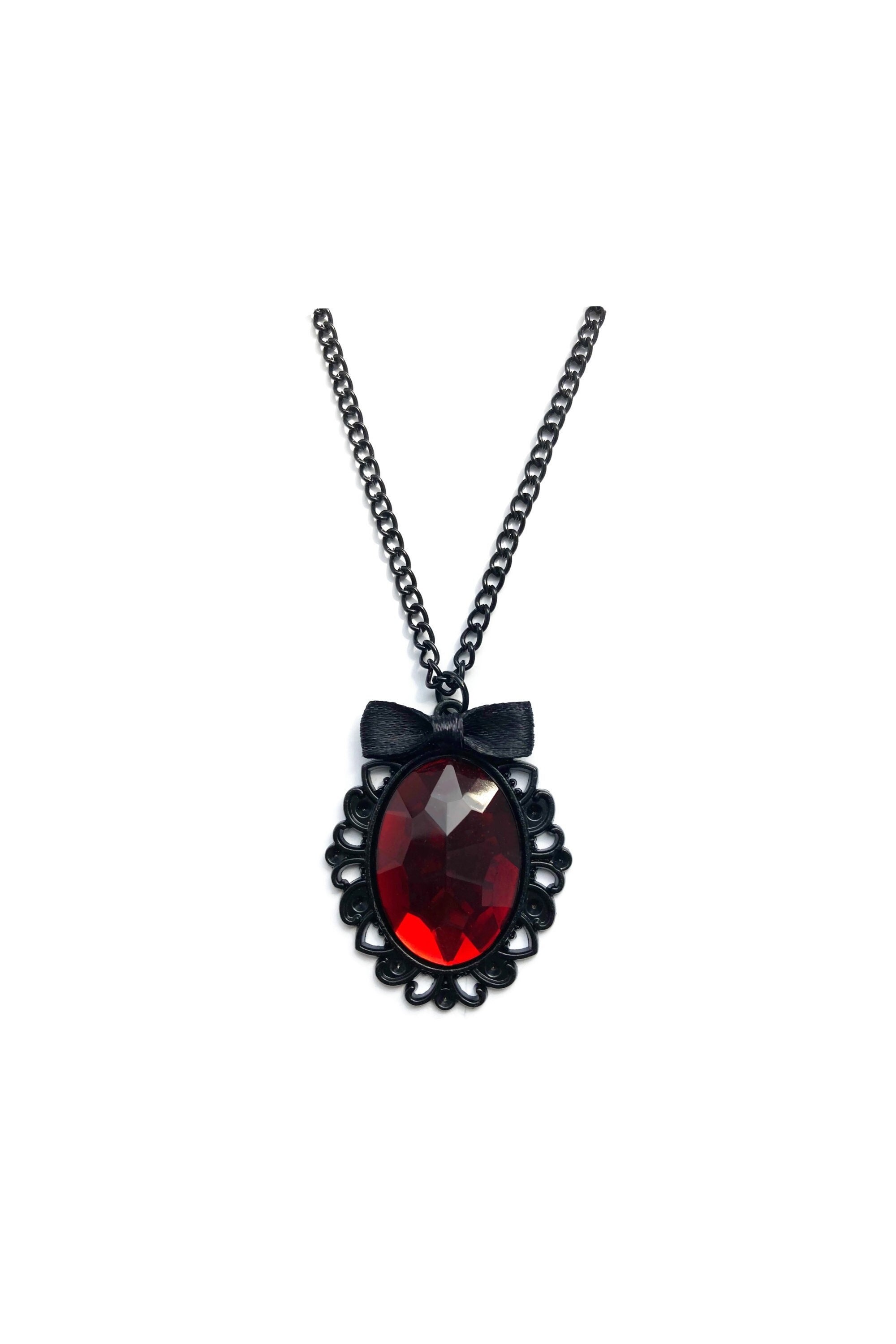 Gothic outlet ruby necklace