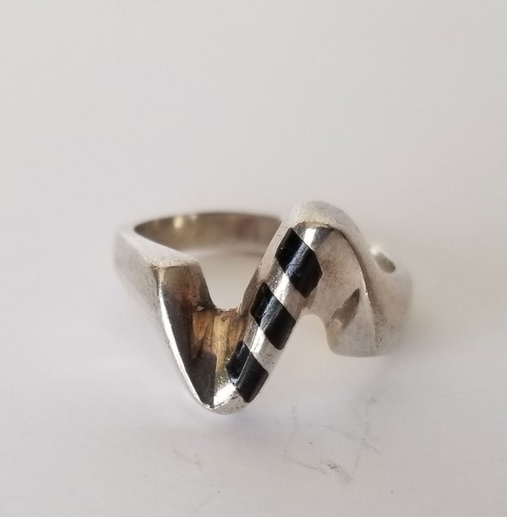 Modernist Style 925 Ring, Minimalist Ring, Sterlin