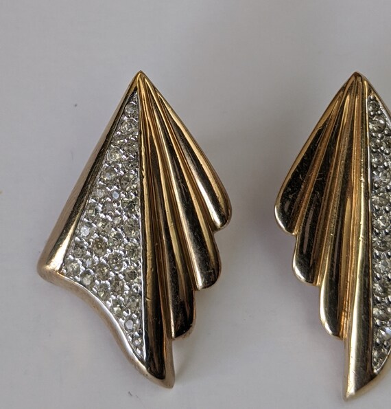 Panetta Rhinestone Pierced Earrings, Panetta Pier… - image 5