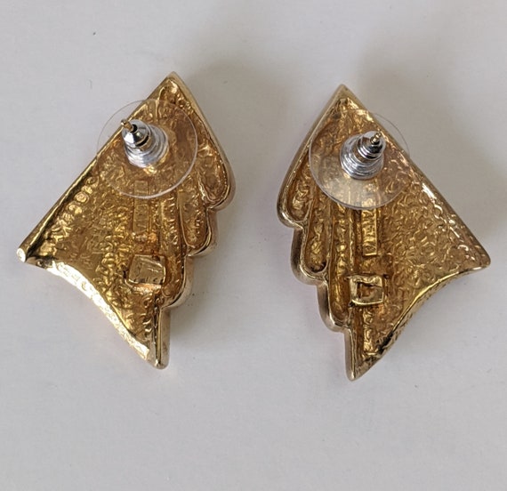 Panetta Rhinestone Pierced Earrings, Panetta Pier… - image 6