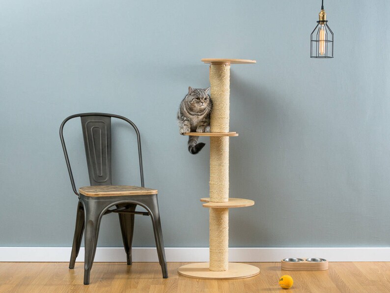 Sisal cat tree Ozzy Natural WORLDWIDE SHIPPING Modern Cat Etsy