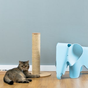 Sisal cat scratcher Loki White WORLDWIDE SHIPPING Modern Cat Furniture Climb Tree Shelf Toy Bed House Tower image 2
