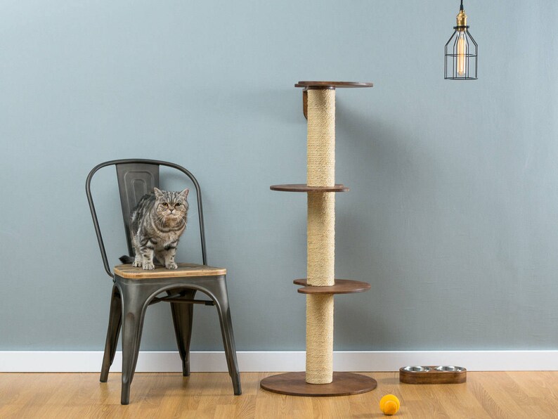 Sisal cat tree Ozzy Natural WORLDWIDE SHIPPING Modern Cat Etsy