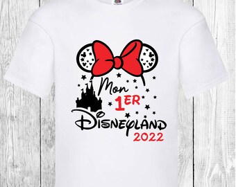 T-shirt mon premier parc d'attraction,mon premier disneyland