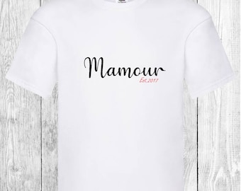 T-shirt surnom, t-shirt personnalisé,Anniverversaire,saint valentin