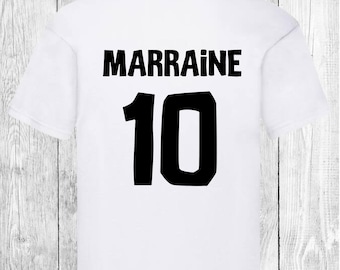 T-shirt parrain,T-shirt marraine,T-shirt filleul(e)...