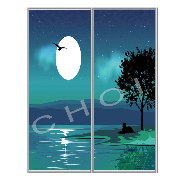 CHOIS I32 Custom Film Window Decals DIY Flying Back To Home Island Frosted Privacy Home Decor Static Adhesive Cling Film Decal Sticker