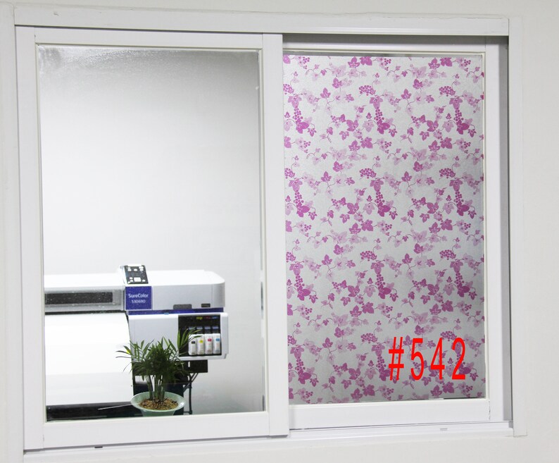 Download Chois Static Film R Flowers Grapes Privacy Frosted Cling Films Vinyl Diy Art Home Decals Decorative Stickers Glass Window Films 35 Width Home Living Appliance Decals