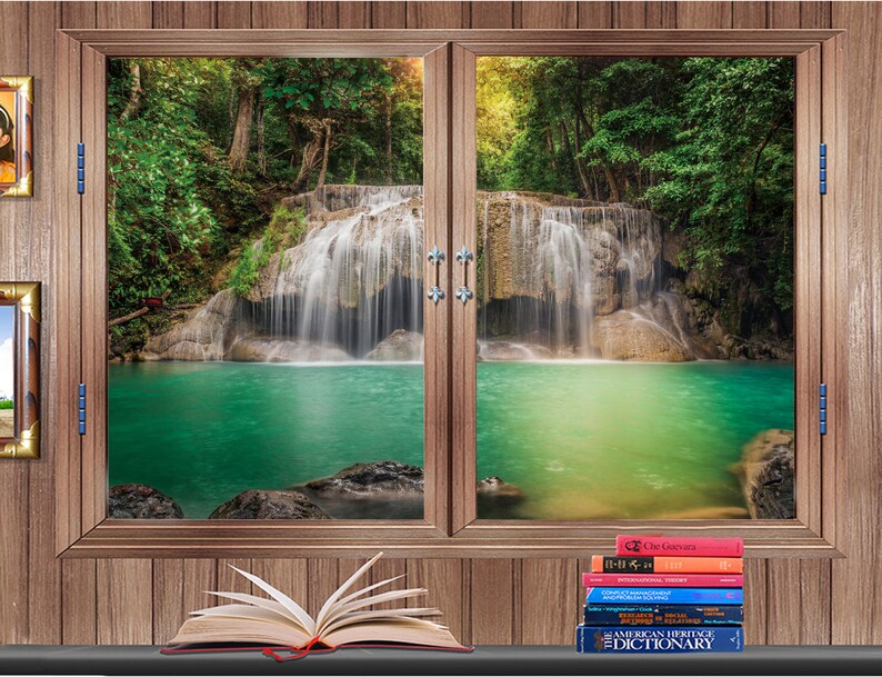 CHOIS EF4015 Custom Window Film DIY Forest Green Lake Trees Etsy