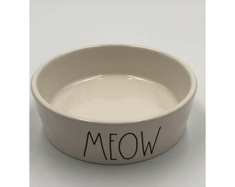 rae dunn meow bowl