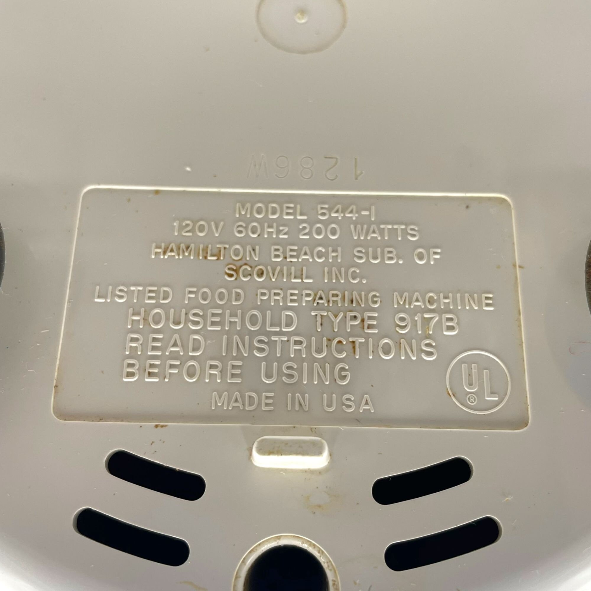 Hamilton Beach Emmie Food Processor 544 Replacement Motor Base Etsy