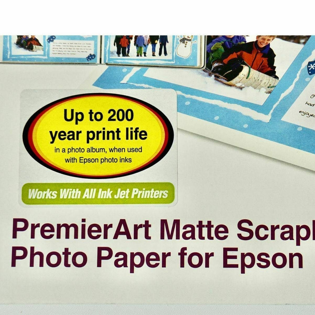 Premierart Matte Scrapbook Photo Paper 2pack NEW SEALED Epson Etsy UK
