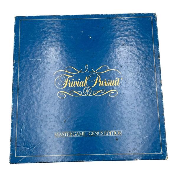 Trivial Pursuit Master Board Game Genus Edition Vintage 1981 COMPLETE Fast Ship