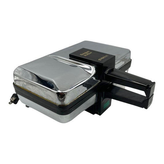 Vintage Villaware Belgian Waffler Waffle Maker 3300 Chrome Etsy