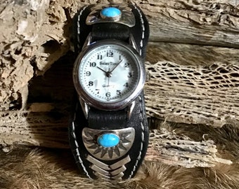 Authentic Native American Indian Navajo Zuni Sterling Silver