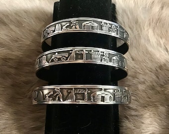 STERLING ネイティブアメリカン シルバー925ツイストカフブレスレット 現在、この商品の在庫はありません - Etsy