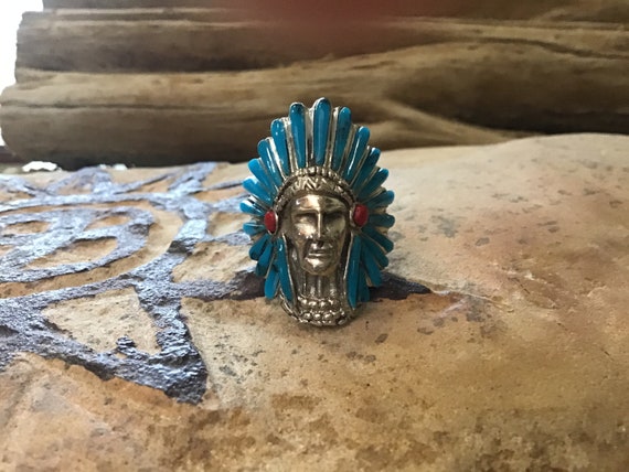 希少 ヴィンテージ ナバホ族 ターコイズ ワイド バングル Navajo