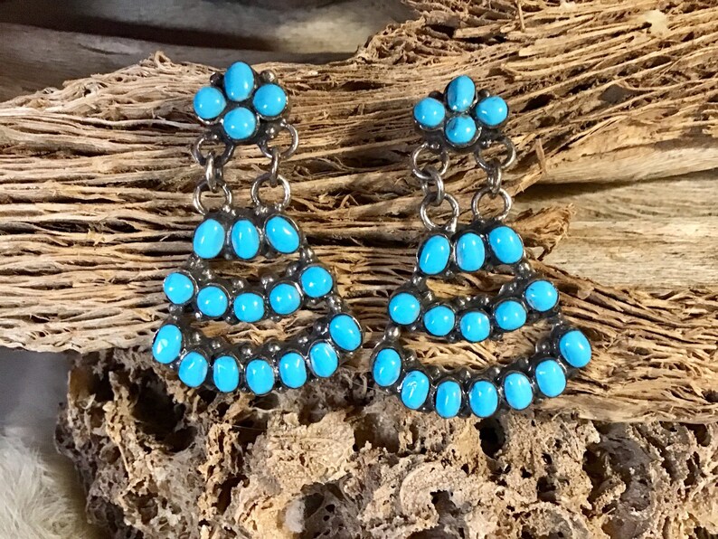 Vintage nativo americano indio joyería Navajo Zuni plata Etsy