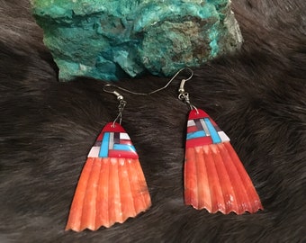 1 Paire De Boucles Doreilles Pendantes Rétro Bohémiennes En Turquoise