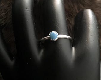 Auténtica joyería indígena americana, anillo navajo de plata de ley con lapislázuli, joyería del suroeste, arte nativo americano.