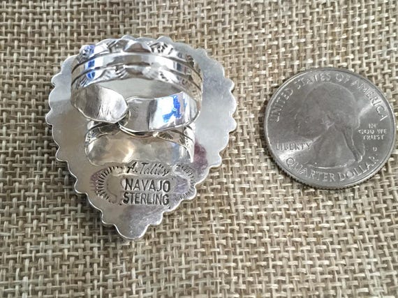 SIGNED Native American Indian Jewelry Navajo Sterling Silver Red SIGNED Native American Indian Jewelry Navajo Sterling Silver Red