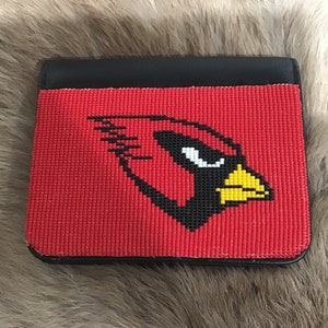 Nativo Americano Indio Navajo Con Cuentas Alfombra Monedero Monedero Embrague Monedero Hombres o Mujeres Cardenales Navajo Rug