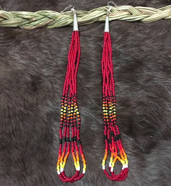 Native American Indian Jewelry Earrings Zuni Sterling Silver