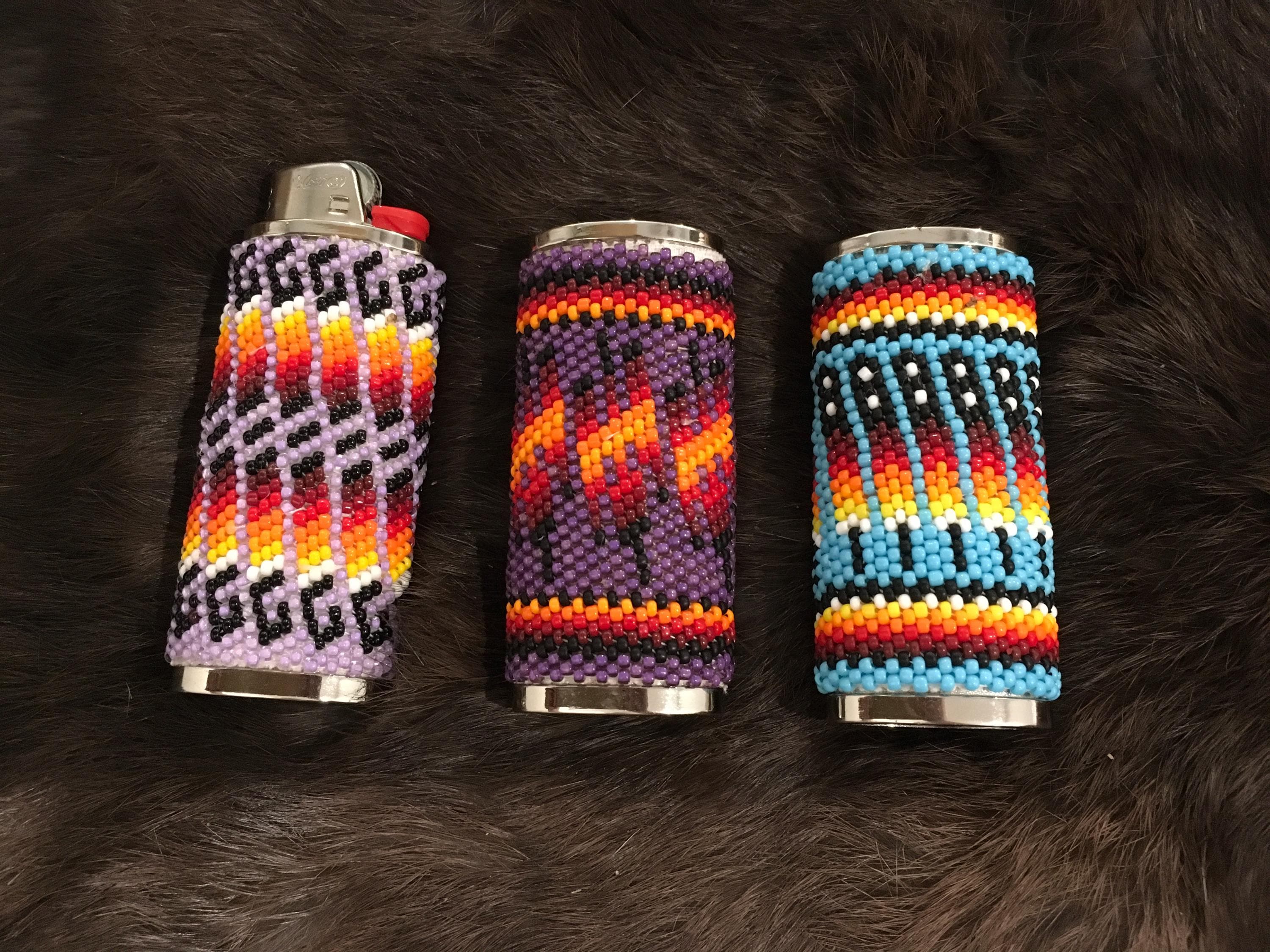 Authentic Native American Indian Jewelry Navajo Peyote Stitch Hand