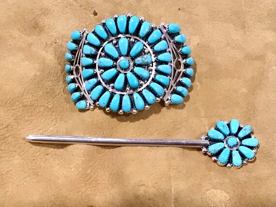 SIGNED Native America Indian Jewelry Southwestern… - image 2