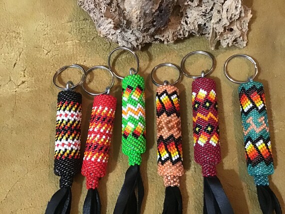 Native american beaded shop keychains for sale