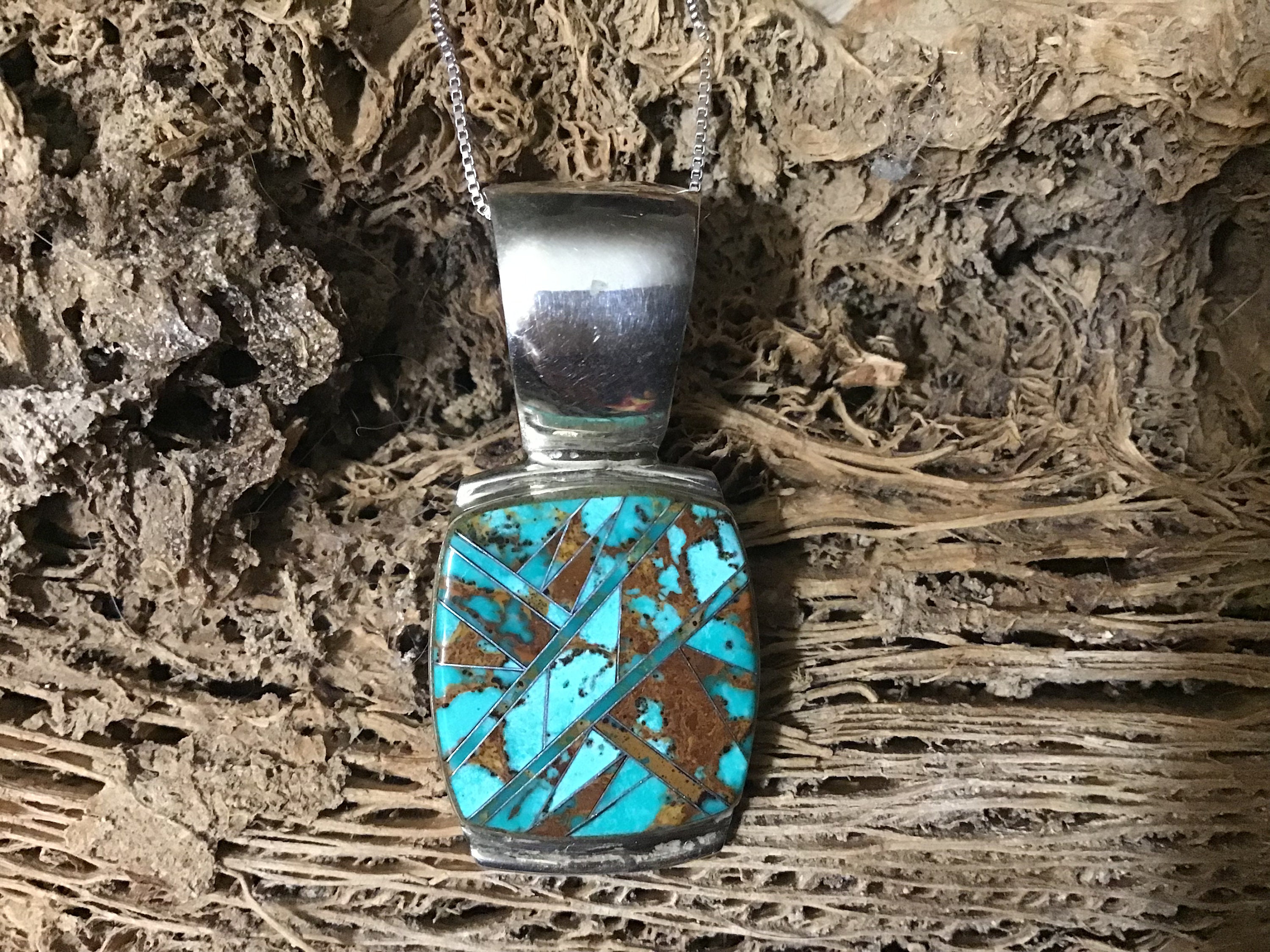 SIGNED Vintage Authentic Native American Indian Jewelry Zuni