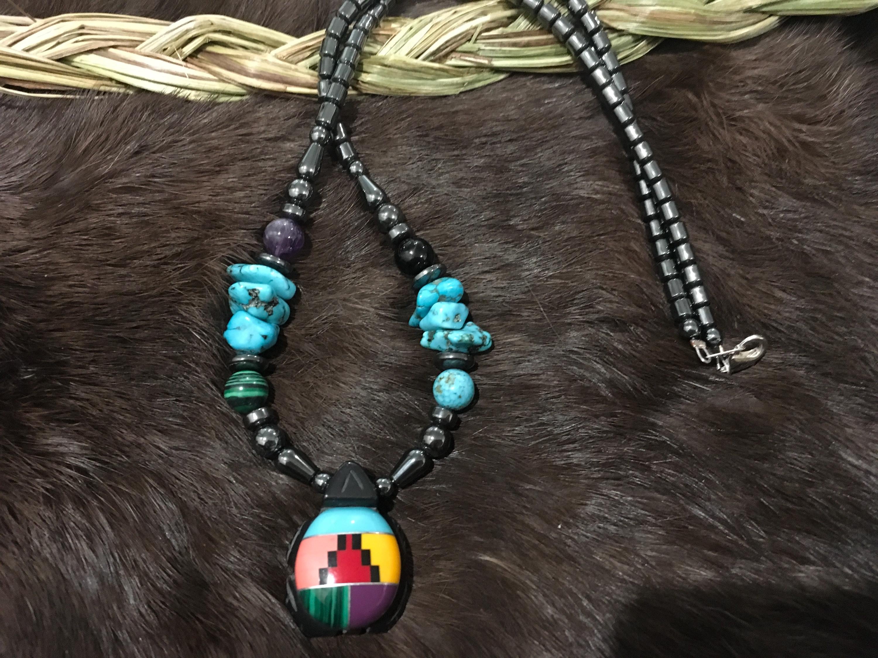 Authentic Native American Indian Jewelry Navajo Zuni Hematite